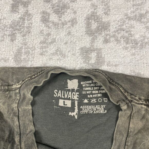 Salvage T Shirt Grunge  Y2K “Rockers Thieve” Men’s Short Sleeve Mens Size Large - Picture 5 of 6